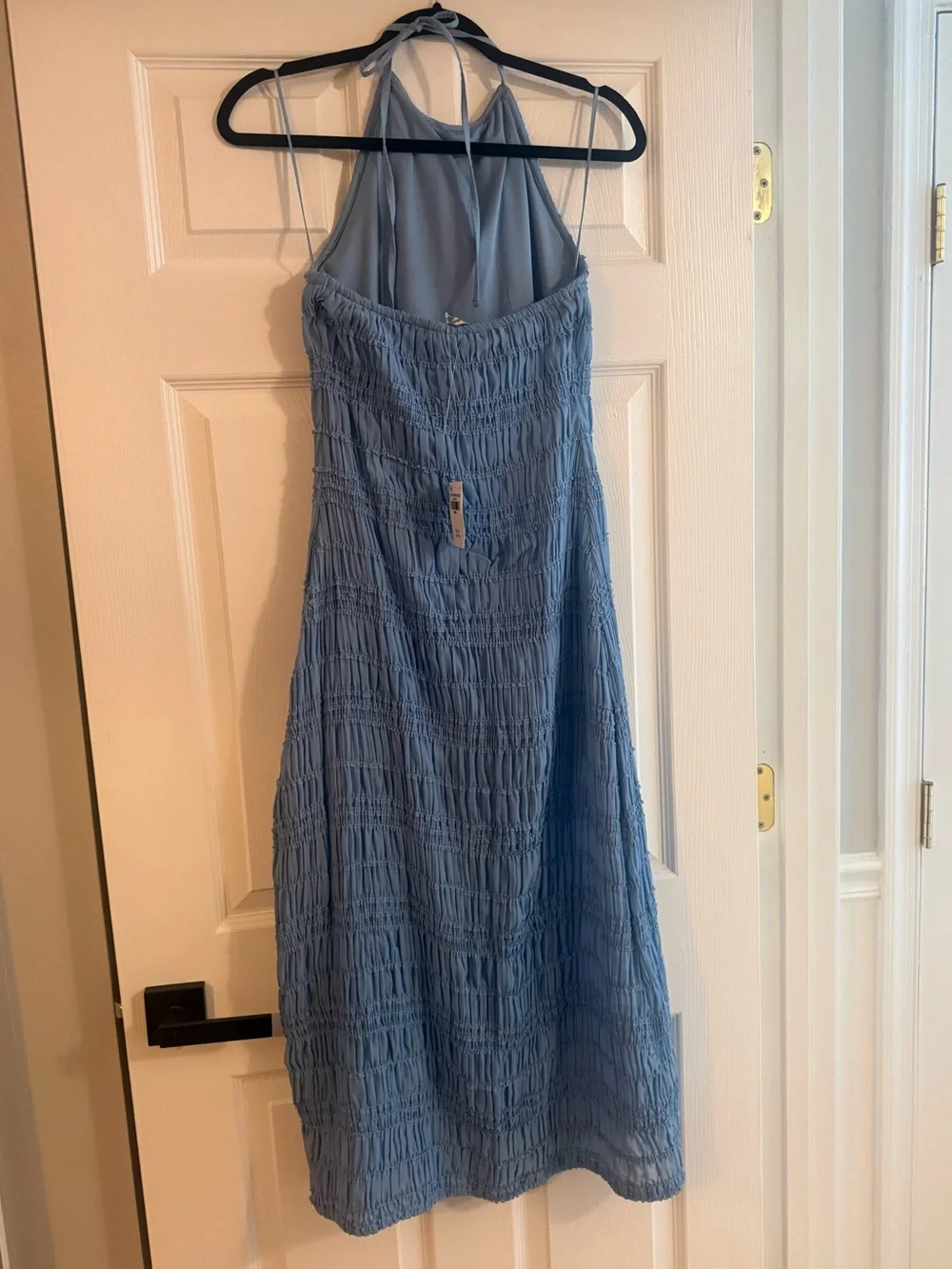NWT Abercrombie and Fitch Halter Ruched Maxi Dress